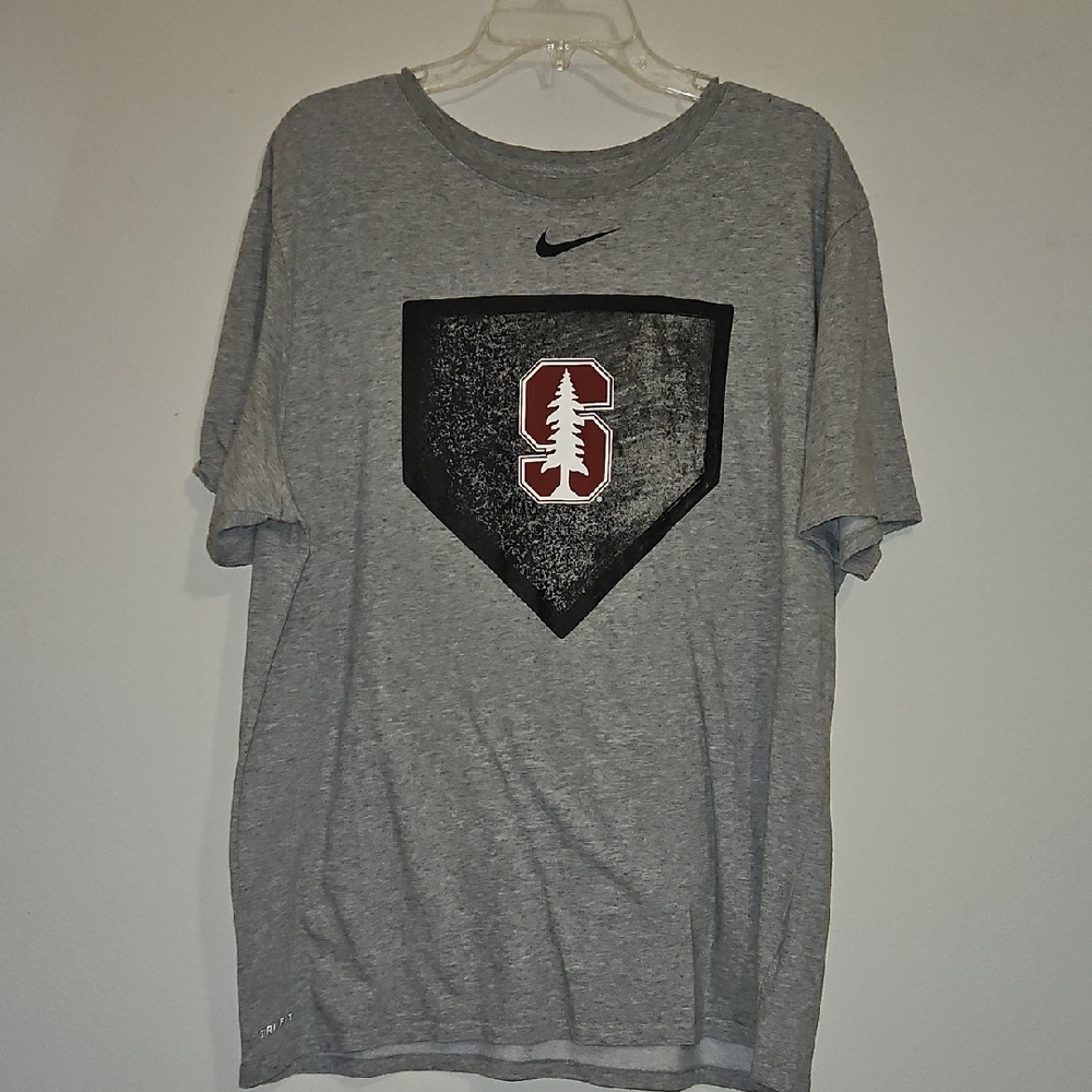 Nike Gray and Black Men's Tee